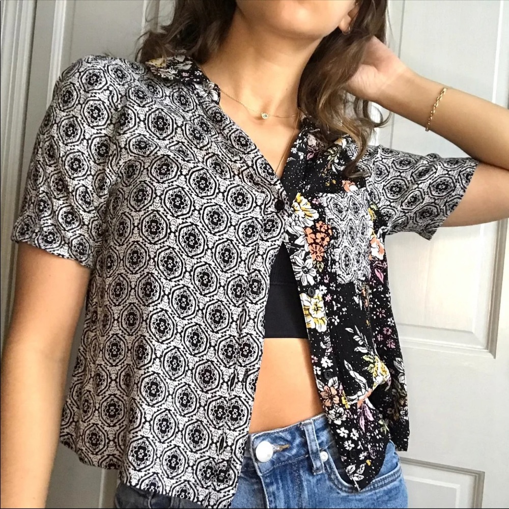 Floral Patterned Button Down